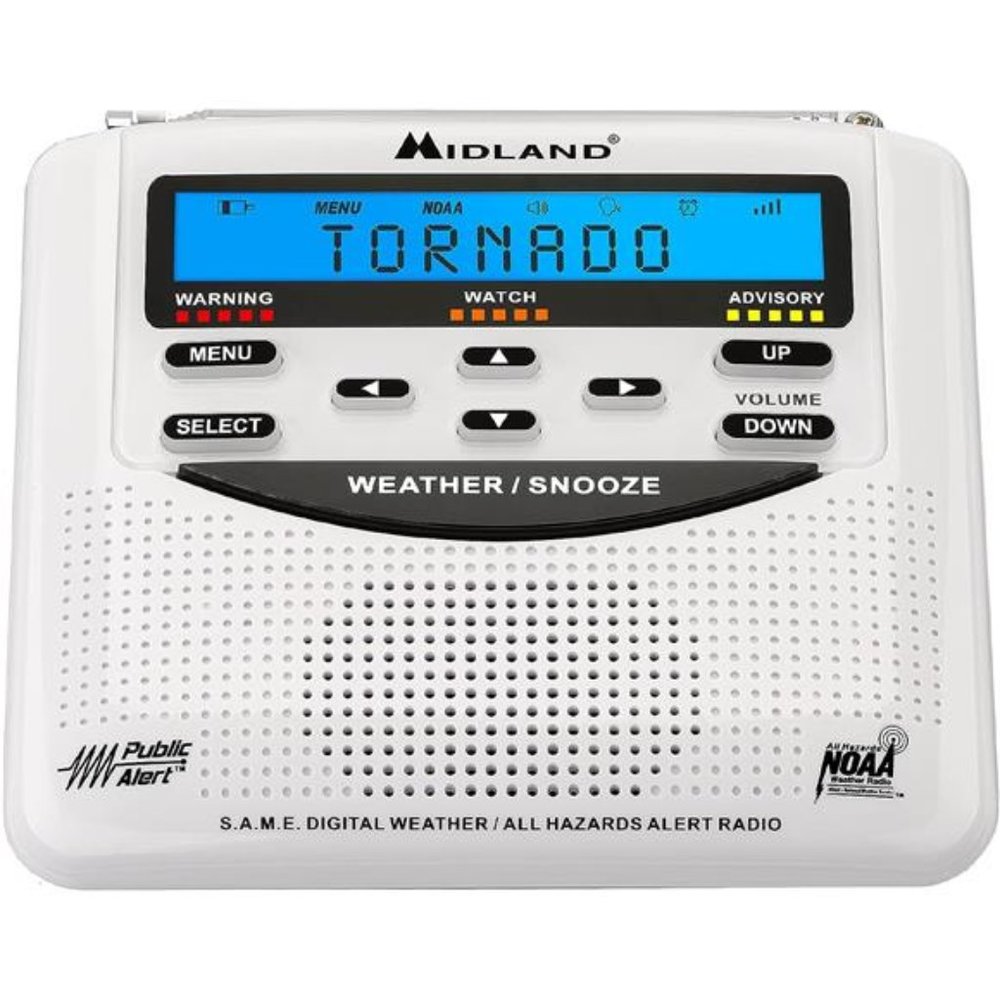 Emergency Weather Alert Radio -S.A.M.E. Localized Programming,Trilingual Display